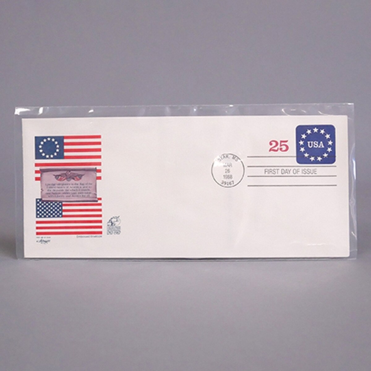 First Day Cover Sleeves for #10 En